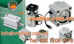 pneumatic cylinder / compact / short-stroke