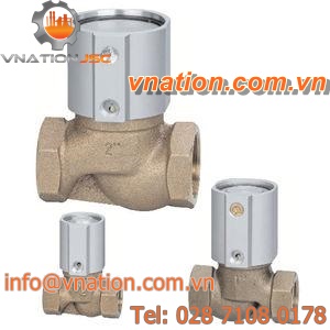 globe valve / pneumatic / shut-off / bronze
