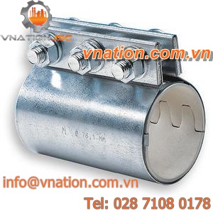 compression fitting / cylindrical / galvanized steel / precision