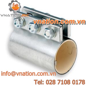 compression fitting / cylindrical / galvanized steel