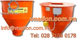 bottom-opening hopper / for powder coating