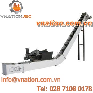 chain conveyor / for bulk materials / drag / compact