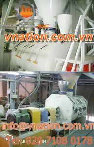 rotary mixer for drums / batch / automatic / for powders