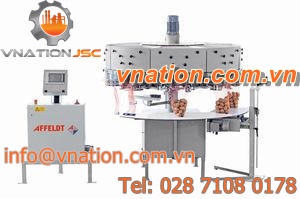 bag filler / semi-automatic / rotary / for food