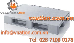 plastic pallet / Euro / transport / for hygienic applications
