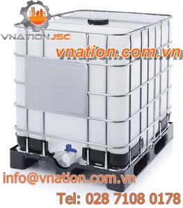 plastic IBC container / hazardous goods / stackable