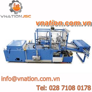 automatic shrink wrapping machine / with shrink tunnel / with heat shrink film / for cylindrical products