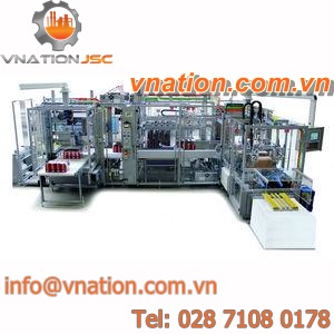 horizontal cartoner-sleeve wrapping machine / automatic / wraparound