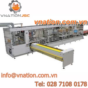 horizontal bagging machine / fully-automatic / for cosmetic products / for hygiene products