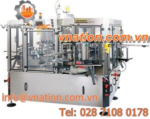 cold-glue labelling machine / bottle / compact