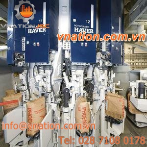 bag filler / vertical / rotary / for powders