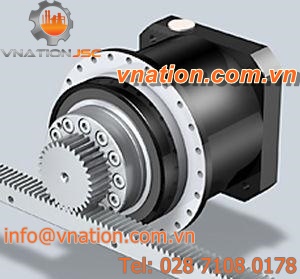 spiral-toothed sprocket wheel / linear / flange