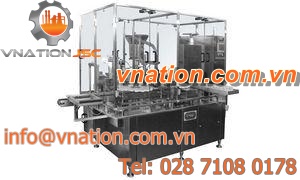 monobloc filler and capper / automatic / for liquids / for powders