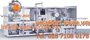 blister packaging machine / flexible / automatic