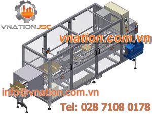 double-flap carton sealer / hot-melt glue