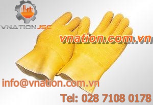 work gloves / wear-resistant / rubber / cotton