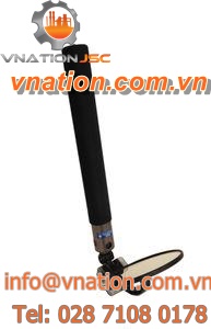 telescopic mirror / round / glass / inspection