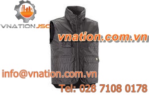 cold weather vest / polyamide / polyester / breathable