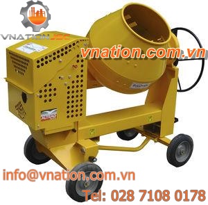 diesel concrete mixer / mobile / reversing drum / traditional