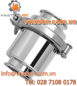 spring check valve / flange / stainless steel