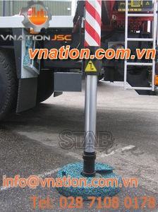 round outrigger pad for cranes