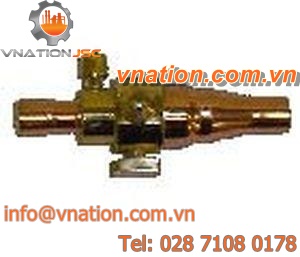 ball valve / for steam / for refrigeration circuits / fire protection