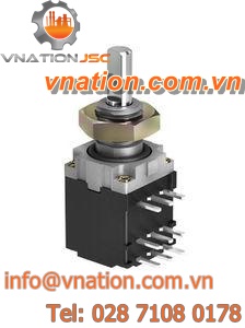 rotary switch / multipolar / coded / electromechanical