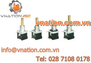 rotary switch / multipolar / 16-position / PCB