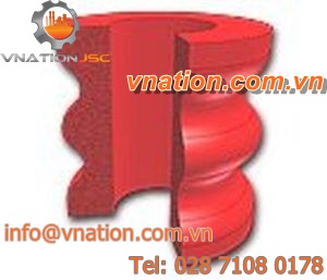 extension spring / cylindrical / rubber