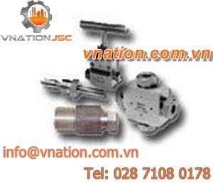 compression fitting / straight / high-pressure