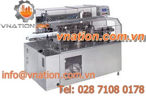 fold wrapping packaging machine / bag / for food / semi-automatic