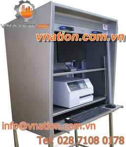 data cabinet / protective / free-standing / stainless steel