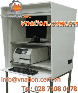 data cabinet / protective / free-standing / shelf