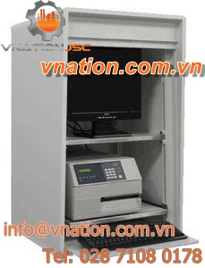 data cabinet / protective / free-standing / with compartments