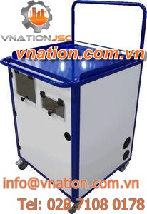 storage cabinet / mobile / free-standing / steel