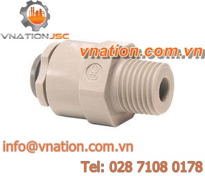 threaded fitting / push-fit / quick-disconnect / straight