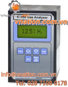 gas analyzer / hydrogen / carbon dioxide / thermal conductivity