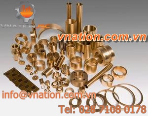 multilayer plain bearing / bronze / for heavy-duty applications