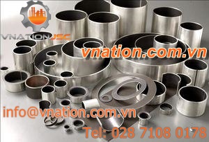 multilayer plain bearing / PTFE / dry / self-lubricated
