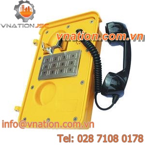 intrinsically safe telephone / weatherproof / vandal-proof / explosion-proof