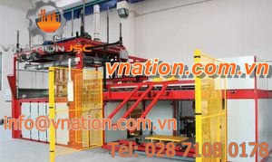 panel thermoforming machine / automatic / industrial