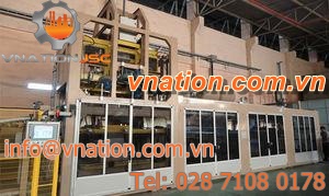 panel thermoforming machine / for refrigerator production / automatic / in-line
