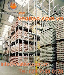 shuttle storage shelving / order picking