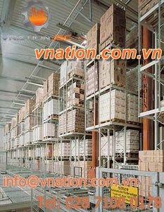 pallet shelving / for empty and full cartons / high-rise