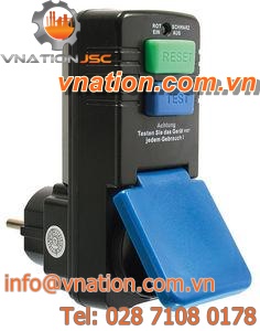 square plug / male / plastic / security