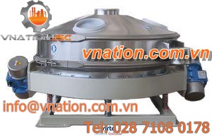 circular vibrating screener / for bulk materials / drainage / multi-frequency