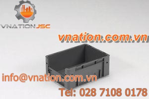 plastic crate / storage / for heavy loads