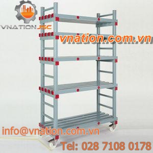 modular shelving / light-duty / light-weight / plastic