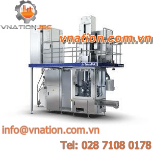multi-container filler / automatic / for liquids / for dairy products