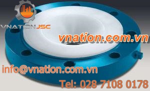 pipe flange / carbon steel / PTFE-lined / threaded